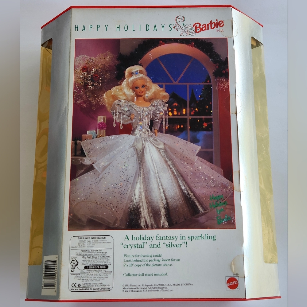 🌌 1992 Happy Holidays Barbie Vintage Doll 72 - Picture 11 of 11